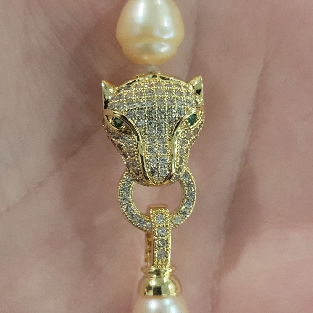 REAL - 11mm Peach Pearl Necklace - Picture 6 of 6